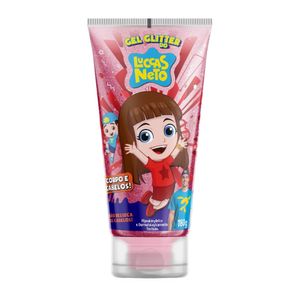 Gel Glitter Infantil Lucas Neto para Corpo e Cabelo 180g
