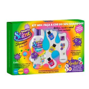 Kit Transformação Beauty Slime Shampoo 200ml + 3 Frascos + 3 Corantes 7ml