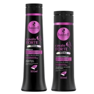 Kit Cavalo Forte Haskell Hidra Shampoo 500ml + Condicionador 300ml