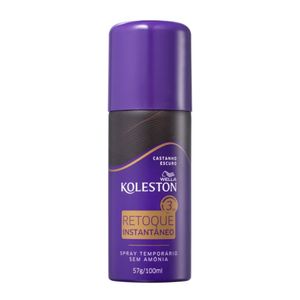 Retoque Instantâneo Koleston Spray Castanho Escuro Sem Amônia 100ml