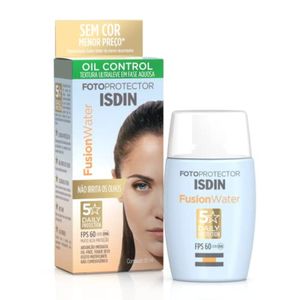 Protetor Solar Facial Isdin Fusion Water Oil Control FPS 60 30ml
