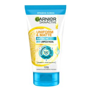 Esfoliante Facial Garnier SkinActive Uniform & Matte Antiacne 3 em 1 120g