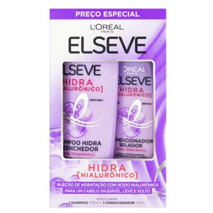 Kit Elseve Hidra Hialurônico Shampoo 375ml + Condicionador 170ml