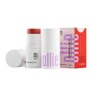 Bastão 3 em 1 Blush, Batom e Sombra FPS 95 Cor Terracota