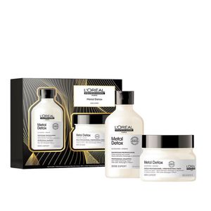 Kit L'Oréal Professionnel Metal Detox Shampoo 300ml + Máscara 250g