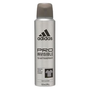 Desodorante Adidas Masculino Aerossol Antitranspirante Pro Invisible 72h 150ml