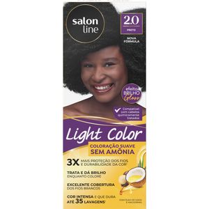 Coloração Capilar Suave Salon Line Light Color 2.0 Preto
