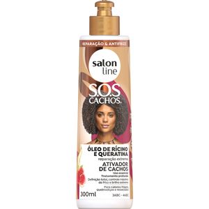 Ativador Capilar de Cachos Salon Line S.O.S Cachos Rícino e Queratina 300ml