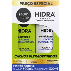 Shampoo + Condicionador Salon Line Hidra Cachos Ultra Definidos Kit 2 Produtos 300ml