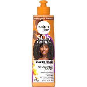 Gel Controle de Frizz SOS Cachos Óleo de Manga Salon Line 300ml