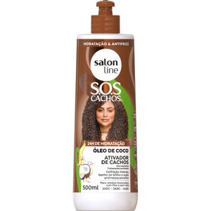 Ativador de Cachos Salon Line S.O.S Cachos Coco 500ml