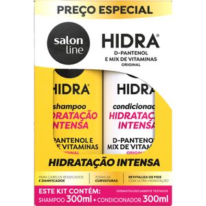 Kit Shampoo e Condicionador Salon Line Hidra Original 2 Produtos 300ml