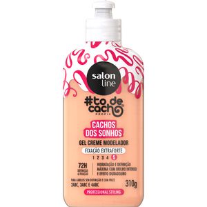 Gel Creme Modelador Salon Line #todecacho Cachos dos Sonhos Fixação Extraforte 310g