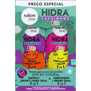 Shampoo + Condicionador Salon Line Hidra Cachinhos Kids 300ml