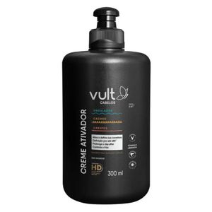Creme Ativador de Cachos Vult Cabelos Ondulados, Cacheados e Crespos 300ml