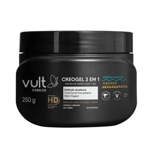 Ativador de Cachos Vult Cabelos Ondulados e Cachos Creogel 3 em 1 250g