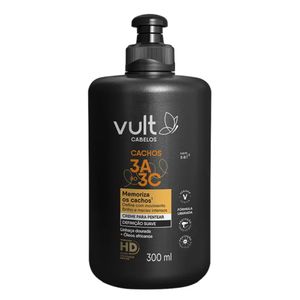 Creme para Pentear Vult Cabelos Cachos 3A ao 3C Definição Suave 300ml
