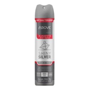 Desodorante Antitranspirante Aerosol Above Men Elements Antibac Shiny Silver 48h 150ml
