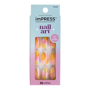 Unha Postiça ImPress Nail Art Candy Syrup Kiss New York