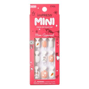 Unha Postiça imPress Mini Infantil Easter Bunny Kiss New York