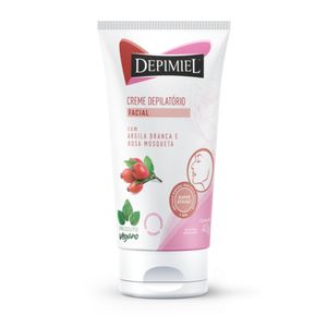 Creme Depilatório Facial Depimiel com Argila Branca e Rosa Mosqueta 40g