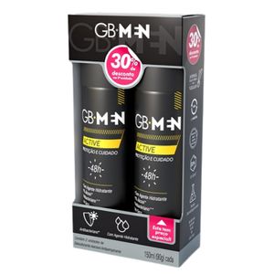 Kit Giovanna Baby Desodorante Aerosol Men Active 2 Unidades 150ml