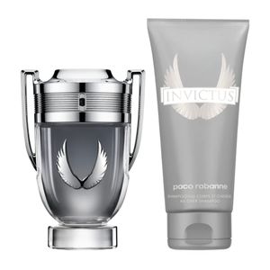 Kit Invictus Platinum Paco Rabanne Masculino Eau de Parfum 100ml + Gel de Banho 100ml