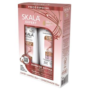 Kit Shampoo e Condicionador Skala Bomba de Biotina
