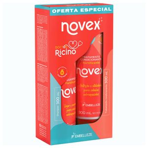 Kit Novex Doctor Rícino Shampoo + Condicionador 300ml