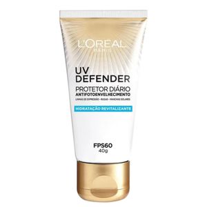 Protetor Solar Facial L'Oréal Paris UV Defender Hidratação FPS 60 40g
