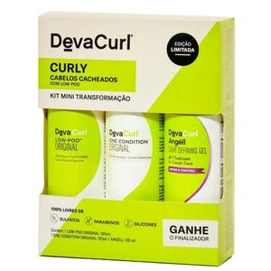 Kit Deva Curl Low Poo Kit - Shampoo + Condicionador + Gel