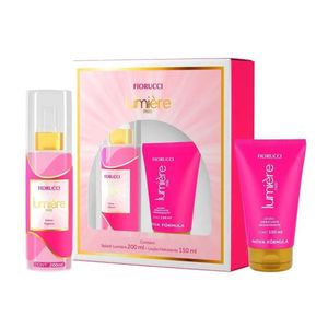 Kit Fiorucci Lumière Deo Colônia Feminina 200ml + Loção Hidratante 150ml