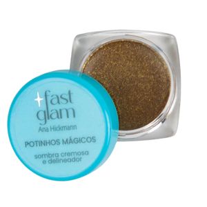 Potinhos Mágicos Sombra Cremosa e Delineador Fast Glam Cor Dourado