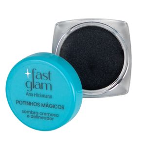 Potinhos Mágicos Sombra Cremosa e Delineador Fast Glam Cor Cinza Escuro