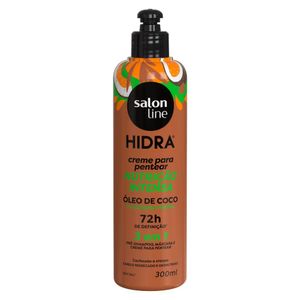 Creme Para Pentear Salon Line 3 em 1 Hidra Óleo de Coco 300ml