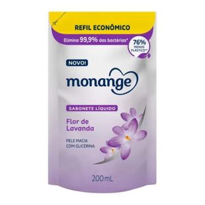 Sabonete Monange Flores De Lavanda Refil 200ml