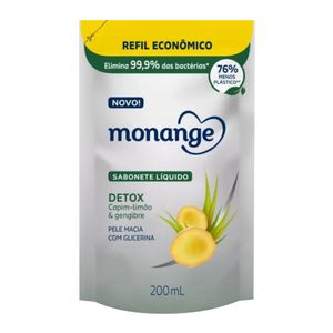 Sabonete Líquido Monange Detox Refil 200ml