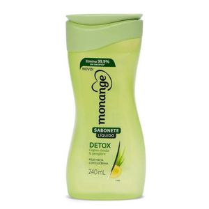 Sabonete Líquido Monange Detox 240ml