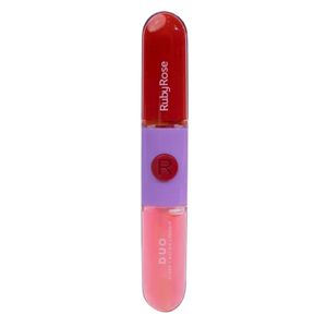 Batom E Gloss Liquido Duo Ruby Rose Ld02 Hbf5691