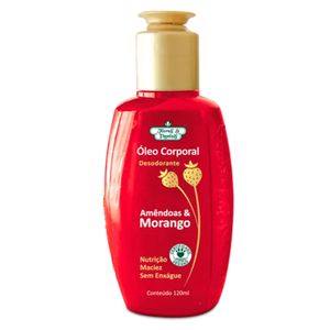 Óleo Corporal Amêndoas e Morango Flores & Vegetais 120ml