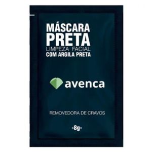 Máscara Facial Preta Avenca Removedora de Cravos com 8g