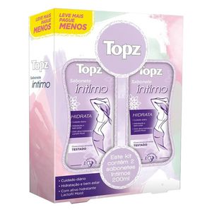 Sabonete Líquido Intimo Topz Hidrata 2 Unidades 200ml