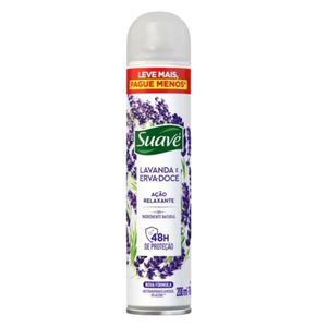 Desodorante Aerosol Suave Antitranspirante Lavanda E Erva-doce 200ml