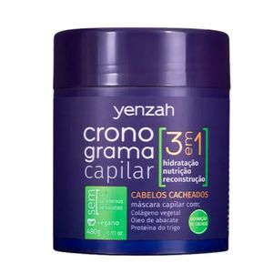 Máscara Capilar Yenzah Cronograma 3em1 Cachos 480g