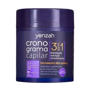 Máscara Capilar Yenzah Cronograma Capilar 3 em 1 Pós Química 480g