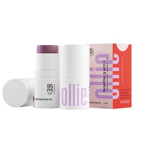 Bastão 3 em 1 Blush, Batom e Sombra FPS 95 Cor Rosamalva