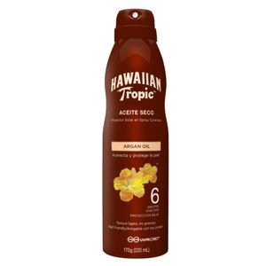 Protetor Solar em Spray Hawaiian Tropic Aceite Seco FPS 6 170g