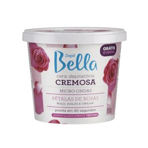 Cera Quente Depilatória Cremosa para Micro-Ondas Pétalas de Rosas Depil Bella 100g