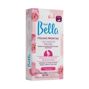 Folhas Prontas para Depilação Facial Depil Bella Pétalas de Rosas