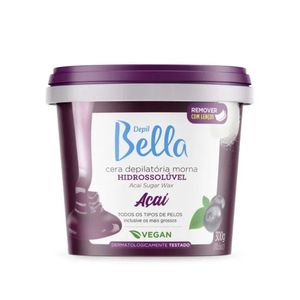 Cera Quente Hidrossoluvel Açai Depil Bella 300g